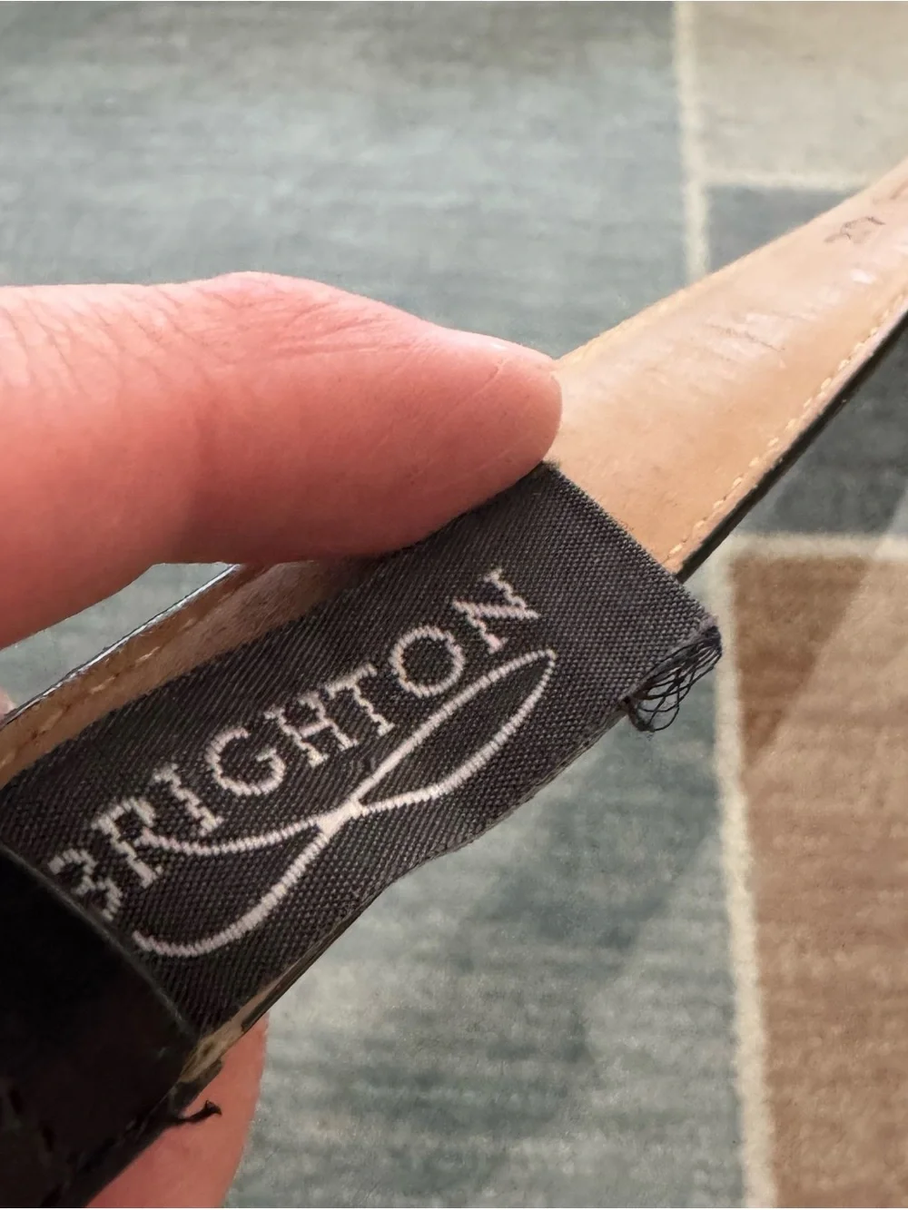 Brighton Black Leather Belt with Silver Western Buckle
